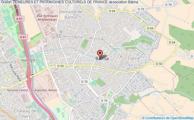 plan association Demeures Et Patrimoines Culturels De France Balma