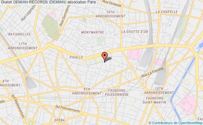 plan association Demian Records (demian) Paris