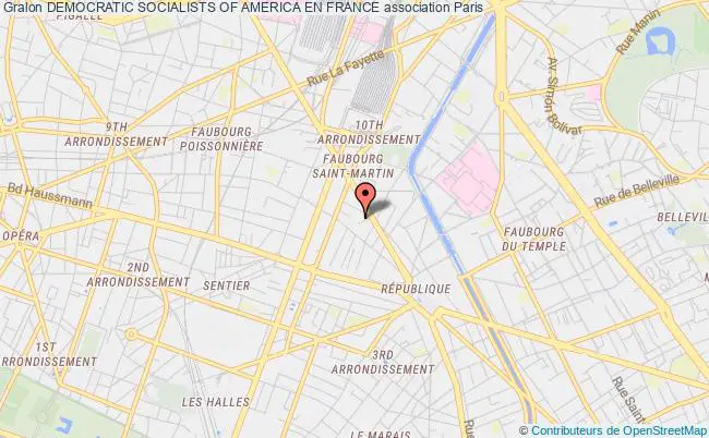 plan association Democratic Socialists Of America En France Paris