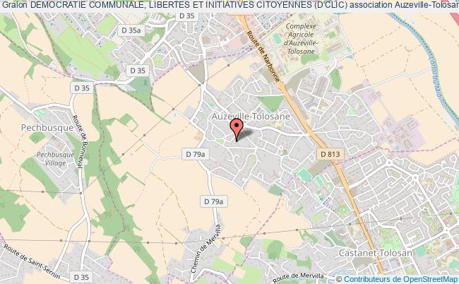 plan association Democratie Communale, Libertes Et Initiatives Citoyennes (d'clic) Auzeville-Tolosane