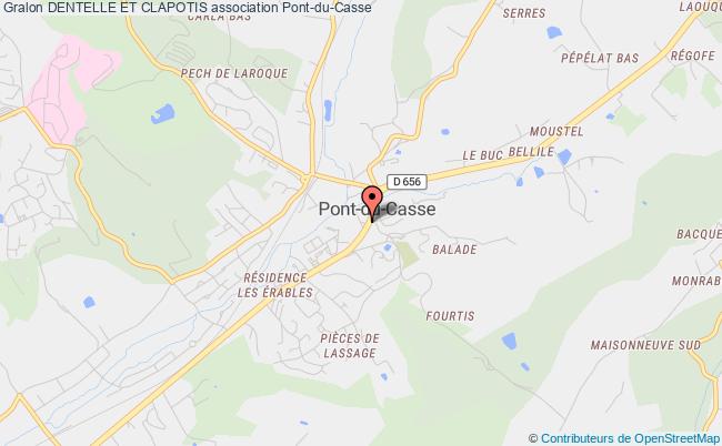 plan association Dentelle Et Clapotis Pont-du-Casse