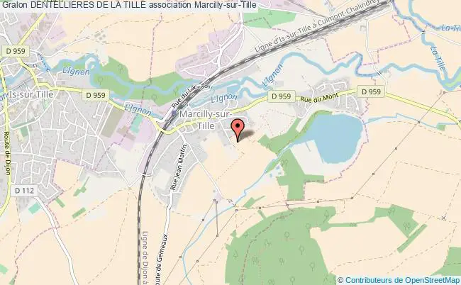 plan association Dentellieres De La Tille Marcilly-sur-Tille