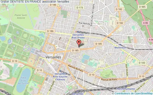 plan association Dentiste En France Versailles