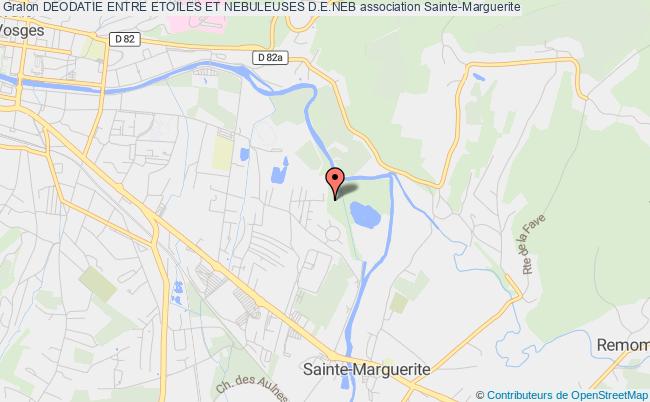 plan association Deodatie Entre Etoiles Et Nebuleuses D.e.neb Sainte-Marguerite