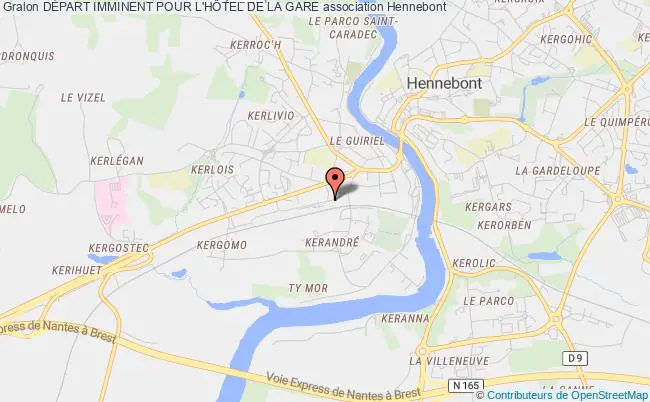 plan association DÉpart Imminent Pour L'hÔtel De La Gare Hennebont