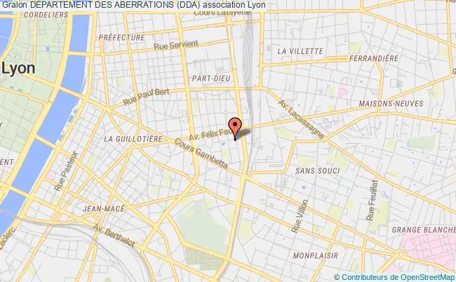 plan association DÉpartement Des Aberrations (dda) Lyon