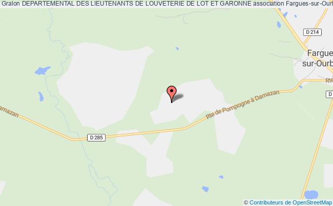 plan association Departemental Des Lieutenants De Louveterie De Lot Et Garonne Fargues-sur-Ourbise