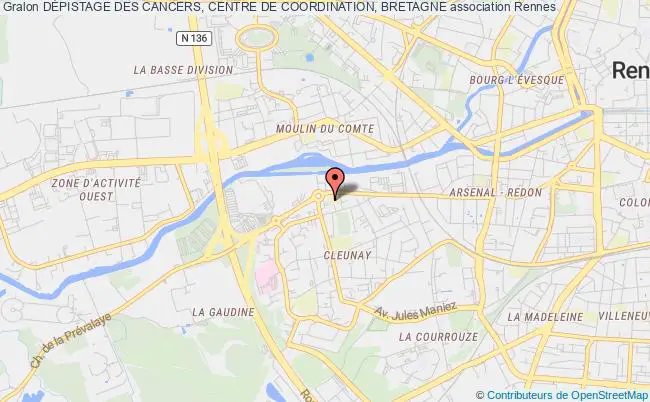 plan association DÉpistage Des Cancers, Centre De Coordination, Bretagne Rennes