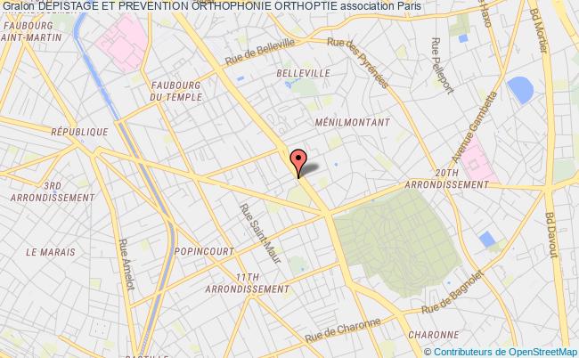plan association Depistage Et Prevention Orthophonie Orthoptie Paris