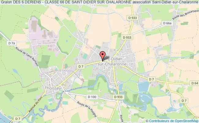 plan association Des 6 Deriens - Classe 66 De Saint Didier Sur Chalaronne Saint-Didier-sur-Chalaronne