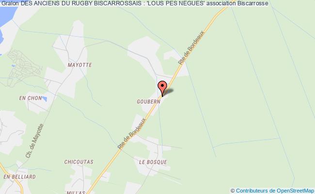 plan association Des Anciens Du Rugby Biscarrossais : 'lous Pes Negues' Biscarrosse