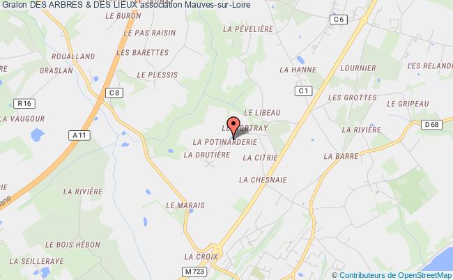 plan association Des Arbres & Des Lieux Mauves-sur-Loire