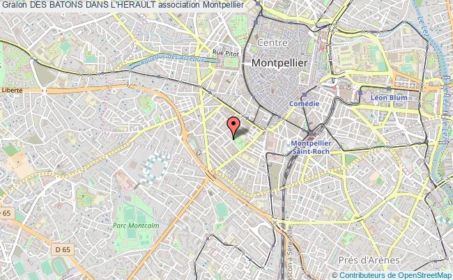 plan association Des Batons Dans L'herault Montpellier