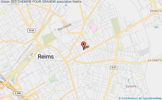 plan association Des Chemins Pour Grandir Reims