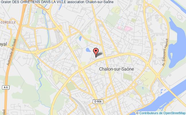 plan association Des Chretiens Dans La Ville Chalon-sur-Saône
