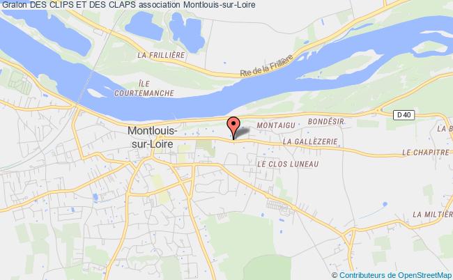 plan association Des Clips Et Des Claps Montlouis-sur-Loire