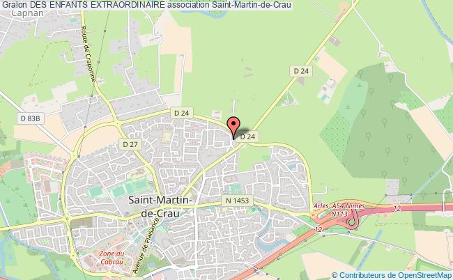 plan association Des Enfants Extraordinaire Saint-Martin-de-Crau