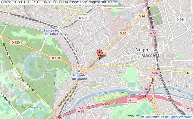 plan association Des Etoiles Pleins Les Yeux Nogent-sur-Marne