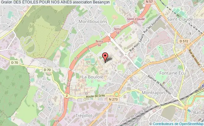 plan association Des Étoiles Pour Nos AÎnÉs Besançon