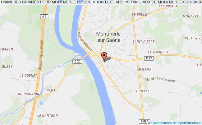 plan association Des Graines Pour Montmerle (association Des Jardins Familiaux De Montmerle-sur-saone) Dgpm Montmerle-sur-Saône