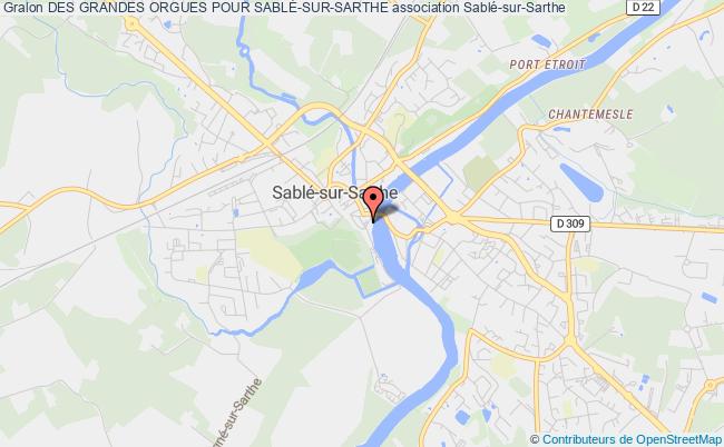 plan association Des Grandes Orgues Pour SablÉ-sur-sarthe Sablé-sur-Sarthe
