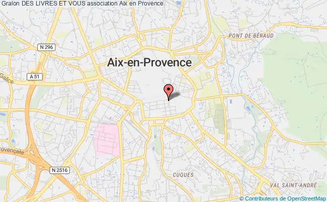 plan association Des Livres Et Vous Aix-en-Provence