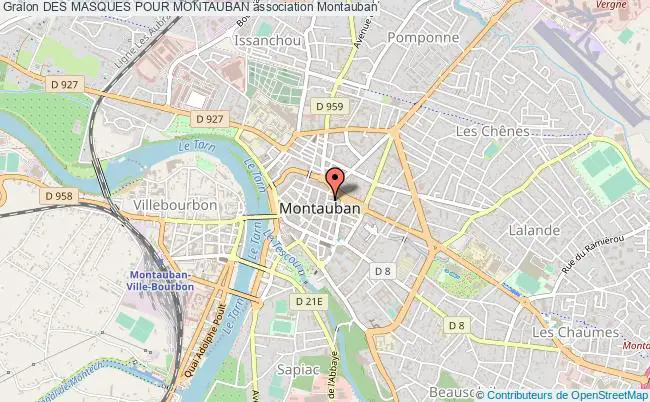 plan association Des Masques Pour Montauban Montauban