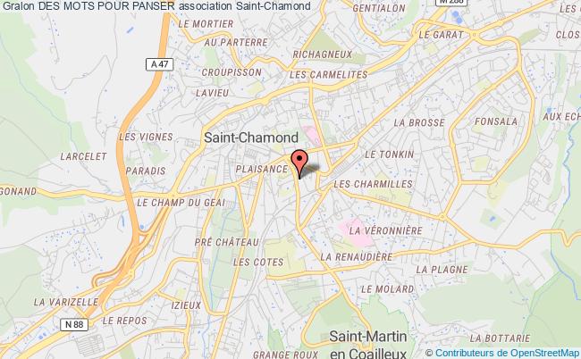 plan association Des Mots Pour Panser Saint-Chamond