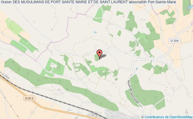 plan association Des Musulmans De Port Sainte Marie Et De Saint Laurent Port-Sainte-Marie