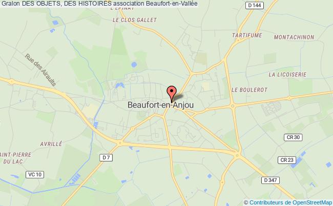 plan association Des Objets, Des Histoires Beaufort-en-Anjou