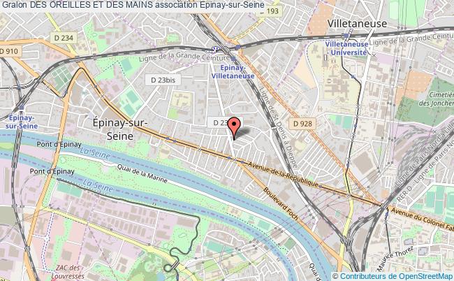 plan association Des Oreilles Et Des Mains Épinay-sur-Seine