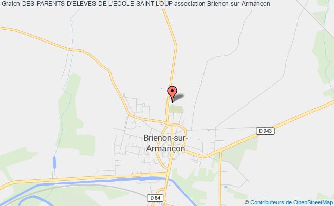 plan association Des Parents D'eleves De L'ecole Saint Loup Brienon-sur-Armançon