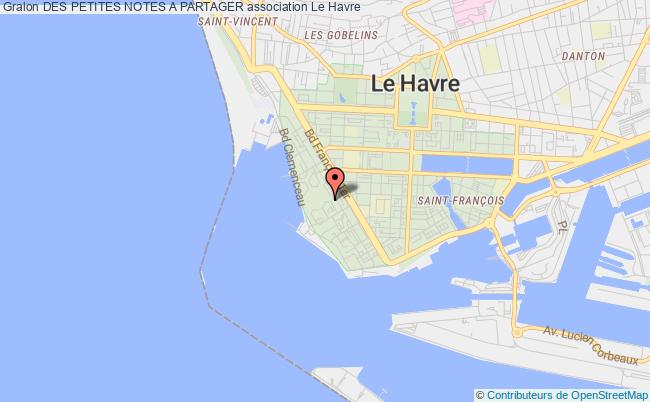 plan association Des Petites Notes A Partager Le    Havre