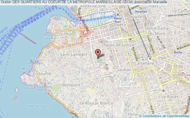 plan association Des Quartiers Au Coeur De La Metropole Marseillaise (qcm) Marseille