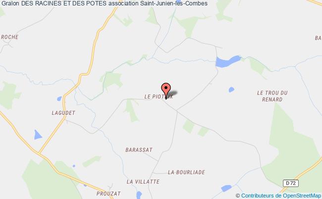 plan association Des Racines Et Des Potes Saint-Junien-les-Combes