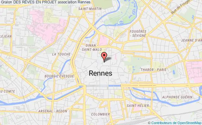 plan association Des RÊves En Projet Rennes
