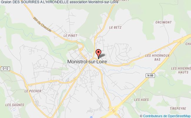 plan association Des Sourires A L'hirondelle Monistrol-sur-Loire