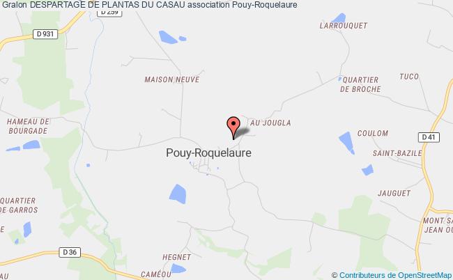 plan association Despartage De Plantas Du Casau Pouy-Roquelaure