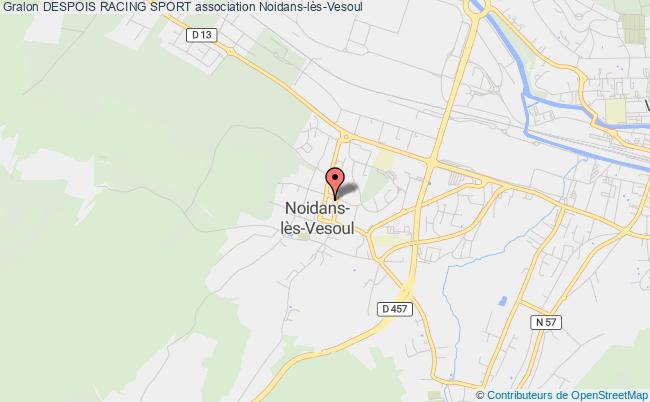 plan association Despois Racing Sport Noidans-lès-Vesoul