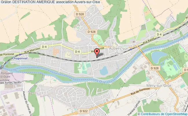 plan association Destination Amerique Auvers-sur-Oise
