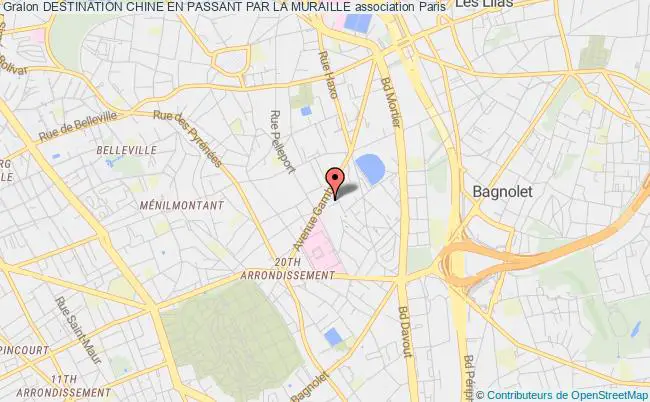 plan association Destination Chine En Passant Par La Muraille Paris