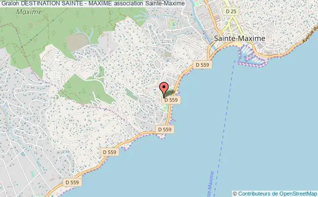 plan association Destination Sainte - Maxime Sainte-Maxime