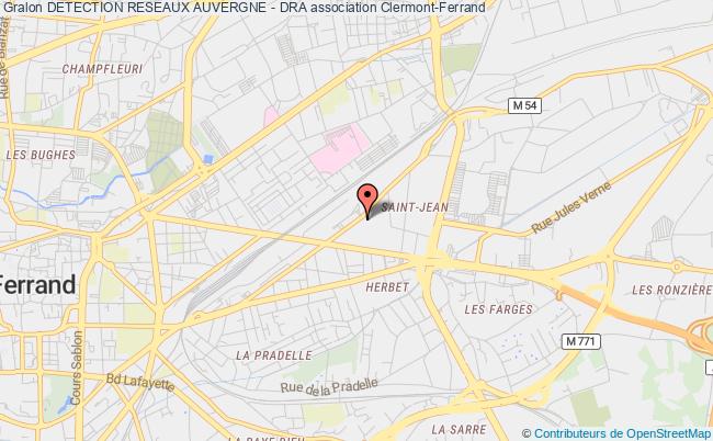 plan association Detection Reseaux Auvergne - Dra Clermont-Ferrand