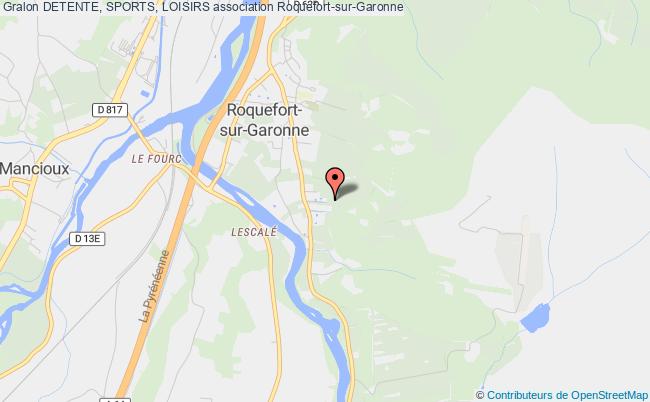 plan association Detente, Sports, Loisirs Roquefort-sur-Garonne