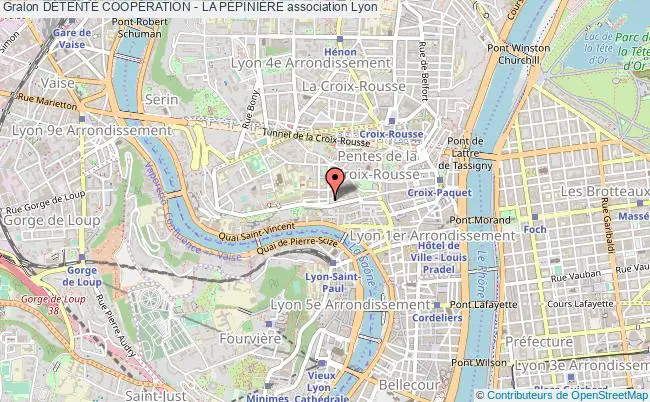 plan association DÉtente CoopÉration - La PÉpiniÈre Lyon