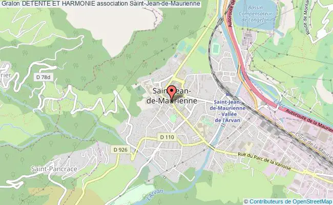 plan association Detente Et Harmonie Saint-Jean-de-Maurienne