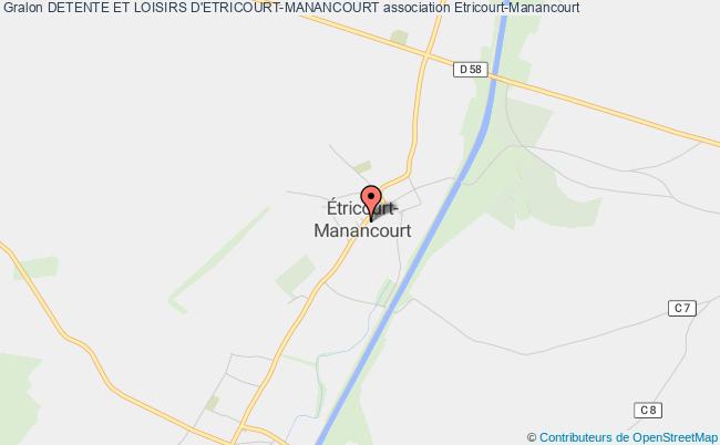 plan association Detente Et Loisirs D'etricourt-manancourt Étricourt-Manancourt