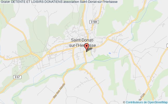 plan association Detente Et Loisirs Donatiens Saint-Donat-sur-l'Herbasse