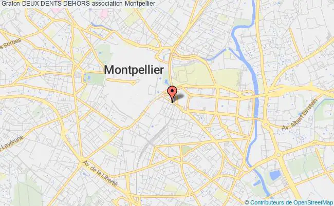plan association Deux Dents Dehors Montpellier