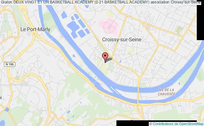 plan association Deux Vingt Et Un Basketball Academy (2-21 Basketball Academy) Croissy-sur-Seine